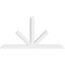 Ekena Millwork Saratoga Architectural Grade PVC Gable Bracket, 72"W x 36"H x 4"D x 4"F, 12/12 Pitch GBP072X36X0404SAR00 - alternate 2